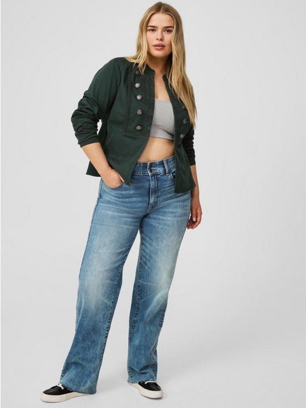 NWT Torrid Twill Army Military Jacket - Picture 13 of 14